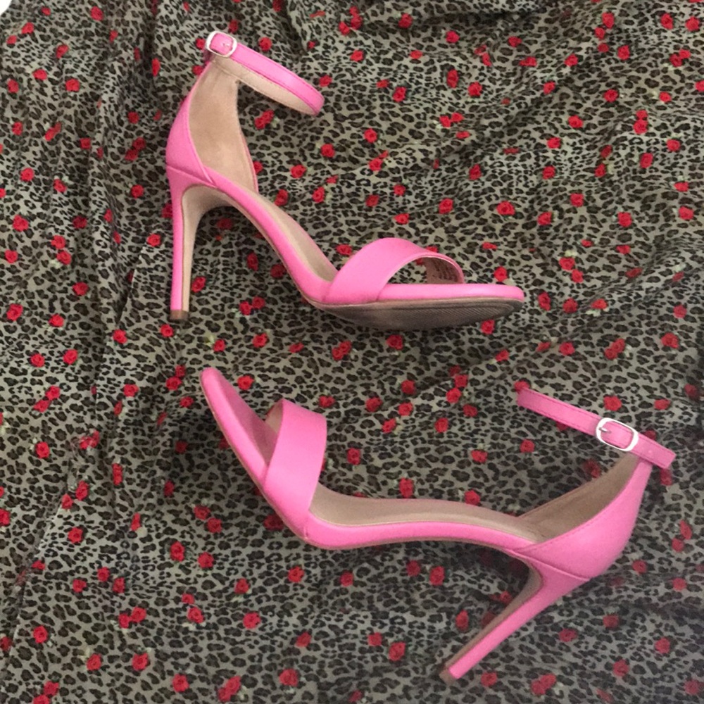 Pink Strappy Heels